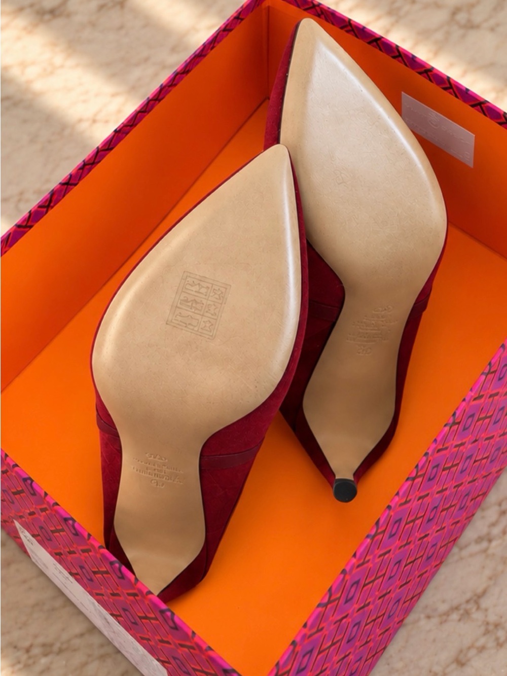 Women's Red Pointed-Toe Stiletto Pumps